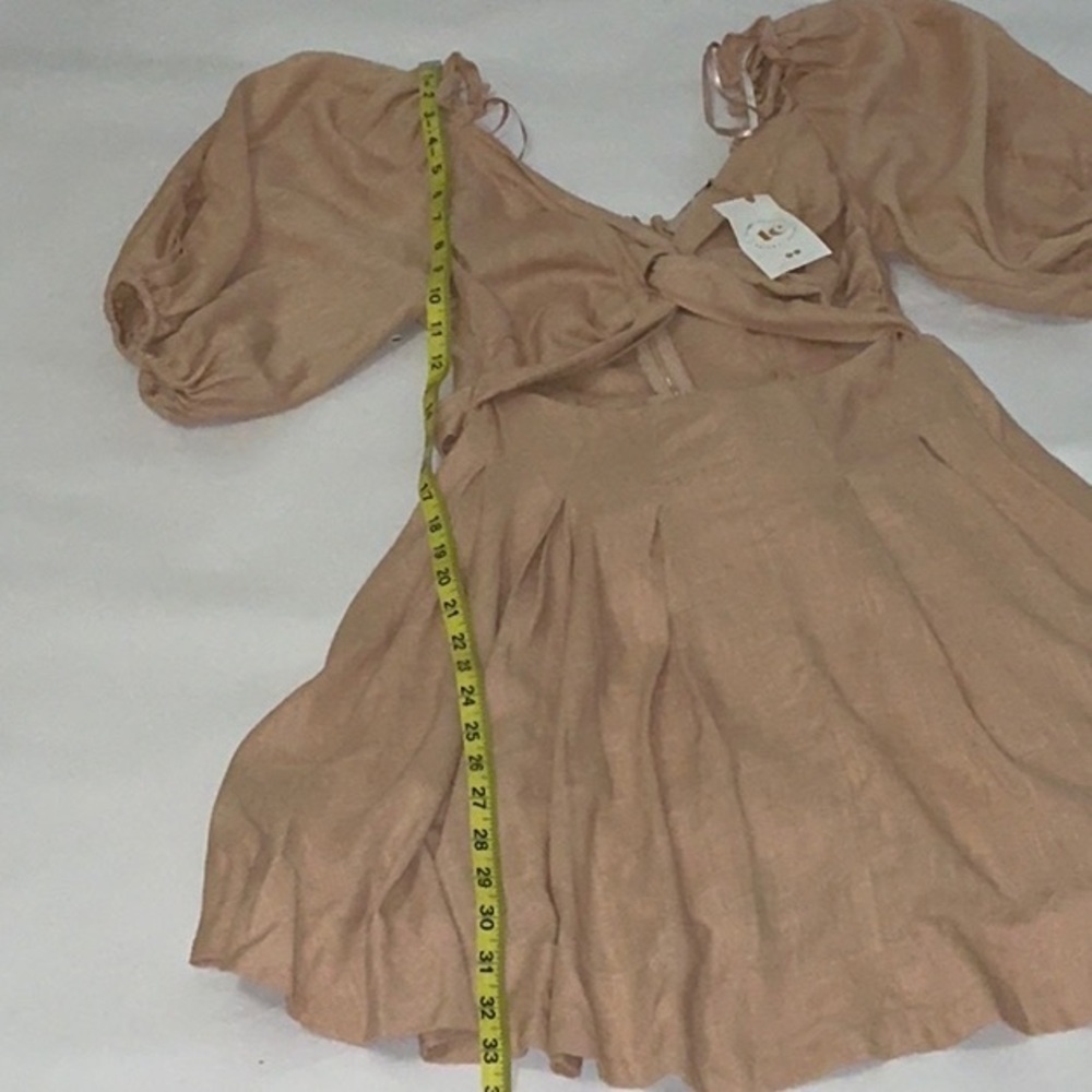NWT, Puffed Sleeve Mini Dress, Size M - Picture 13 of 15